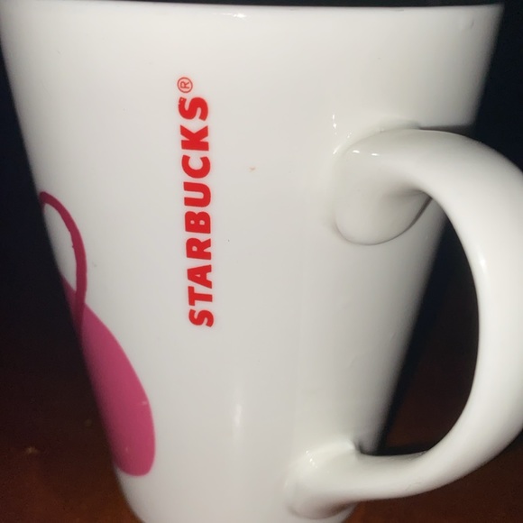 Starbucks Cup 2016 Valentine's Day Coffee Cup Mug  Pink Heart Arrow Design 12 oz - Picture 8 of 8